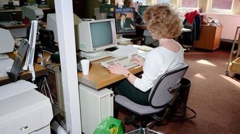 Những bức ảnh kể về 'dân văn phòng' thời thập niên 80