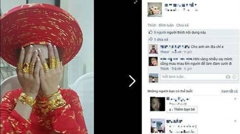 Cặp đôi cô dâu chú rể như 'tiệm vàng di động' trong ngày cưới