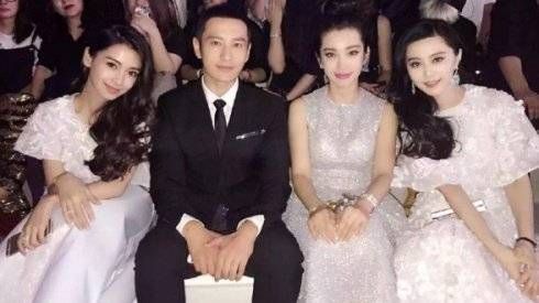 Huỳnh Hiểu Minh 'toát mồ hôi' vì kẹp giữa 3 người đẹp