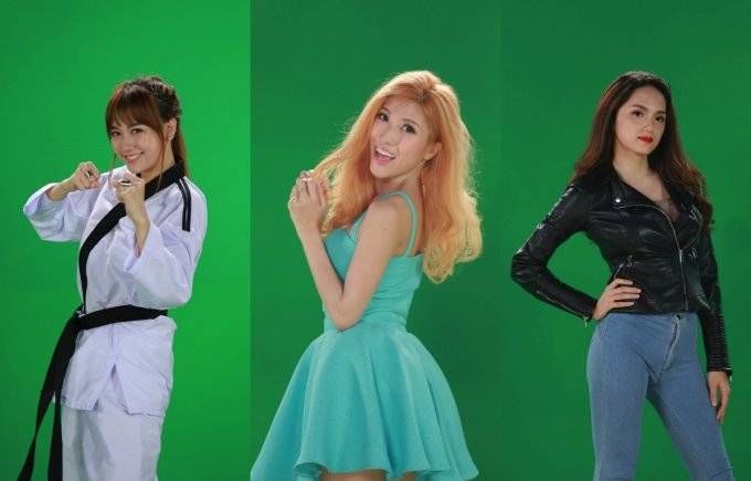 Bộ ba 'bánh bèo' Hari Won, Hương Giang, Trang Pháp hội ngộ gameshow mới