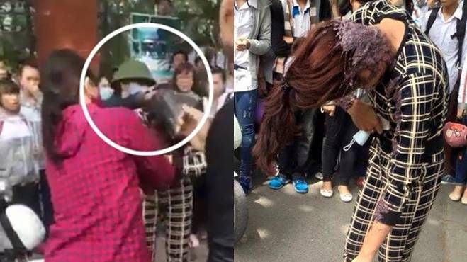 Phụ huynh 'báo thù', đổ mắm tôm lên đầu 9x đánh con mình