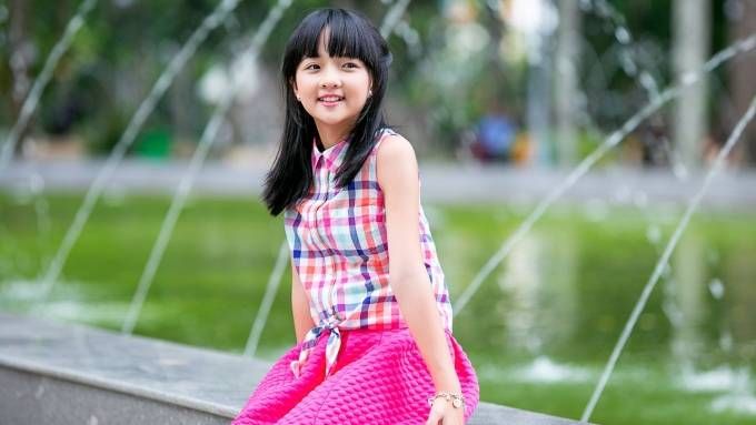 'Bé Mận' Thanh Mỹ khoe nét trong trẻo như thiên thần