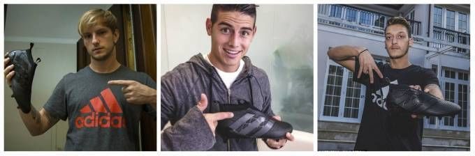 Các ngôi sao bóng đá phấn khích với đôi giày không dây