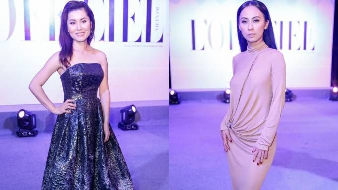 Bà xã và 'tình cũ' Đan Trường cùng đọ dáng trong sự kiện thời trang