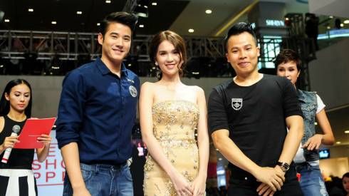 Ngọc Trinh e ấp bên cạnh nam thần điển trai Mario Maurer