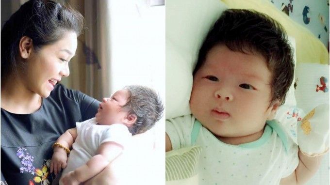 Cận mặt quý tử đáng yêu của Nhật Kim Anh