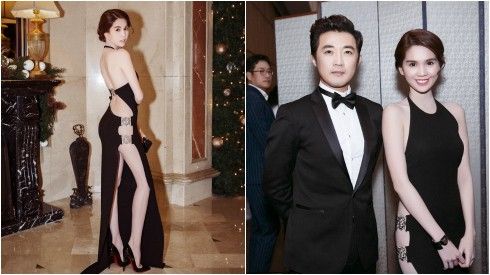 Ngọc Trinh sexy khoe vòng 3 hút mắt bên Ahn Jae Wook