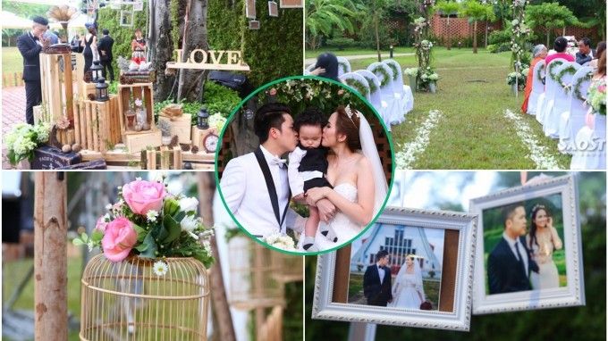 Cận cảnh tiệc cưới sân vườn như cổ tích của Diễm Hương