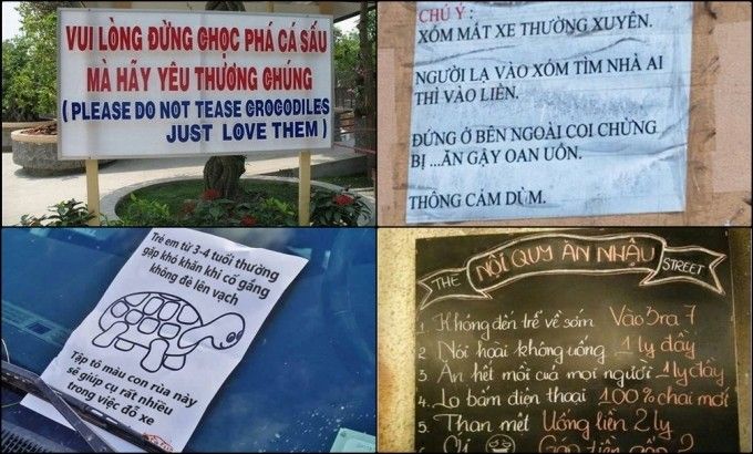 Cười té ghế với những tấm biển thông báo 'bá đạo'