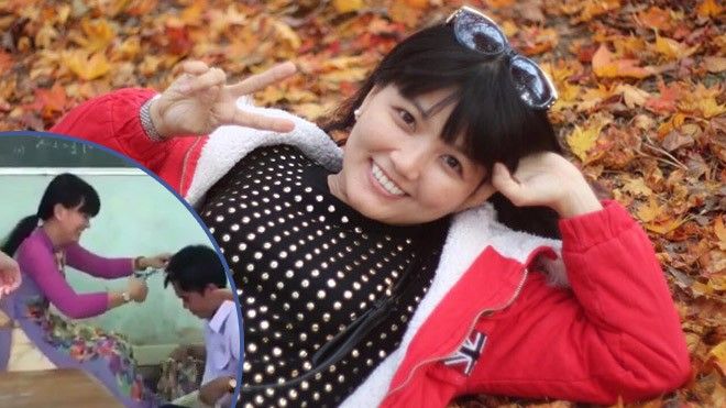 Clip cô giáo 8x siêu dễ thương cắt tóc cho nam sinh cấp 3
