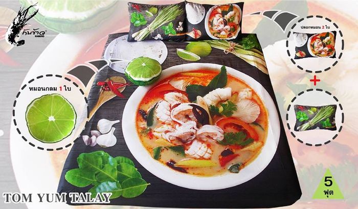 'Phát sốt' với trào lưu những bộ chăn gối in hình đồ ăn siêu hấp dẫn
