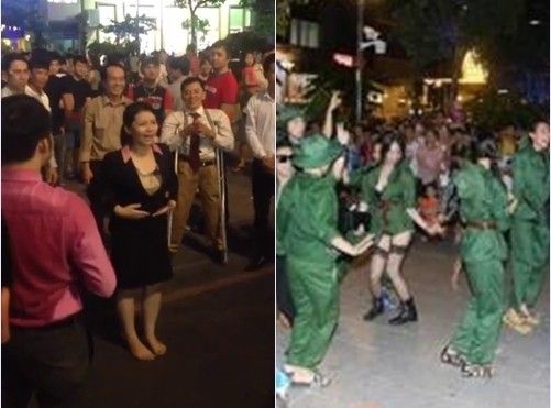 Phố đi bộ - sân khấu của những trò lố!