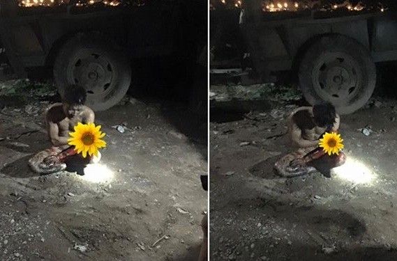 Thanh niên 6 múi trộm gà bị chém và lột trần giữa đêm đông Hà Nội