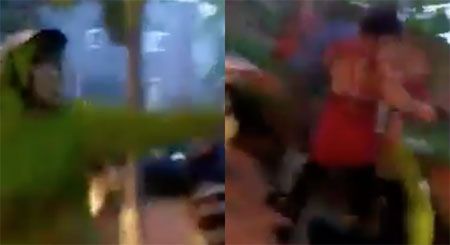 Người phụ nữ đi Mercedez rút guốc đánh người vì bị nhắc đỗ xe