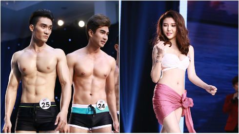Dàn thí sinh Siêu mẫu 'đốt mắt' khán giả với phần thi đồ tắm