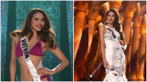 Clip: 3 lần xuất hiện của Phạm Hương tại bán kết Miss Universe