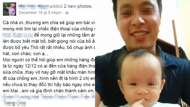 Đau xót trước câu chuyện vợ tìm điện thoại của chồng quá cố vì thương con