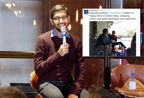 CEO Google 'khoe' cuộc gặp thú vị với Nguyễn Hà Đông