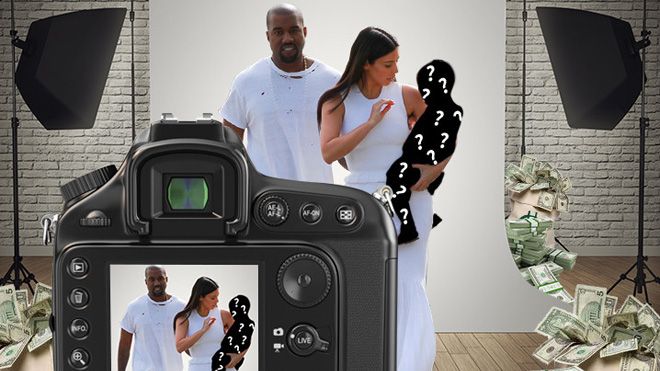 Vợ chồng Kim Kardashian được chào giá 2 triệu USD cho ảnh con trai