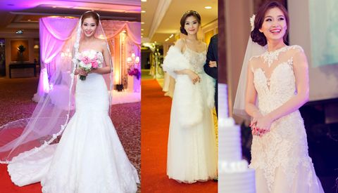 Diễm Trang lộng lẫy như công chúa trong lễ cưới kiểu châu Âu