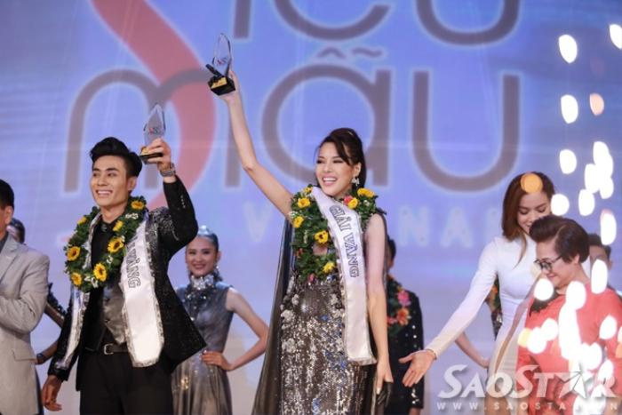 Khả Trang - Mai Tuấn Anh đăng quang giải Vàng 'Siêu mẫu Việt Nam 2015'