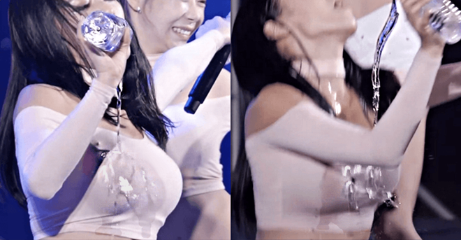 Nhóm nữ Kpop ‘thả rông’ lại gây sốc trên sân khấu