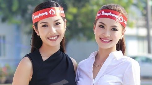 Diễm Trang, Thúy Vân rủ nhau tham gia hiến máu