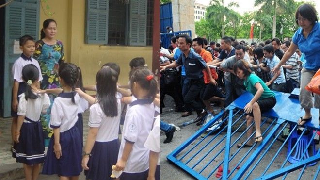 Chuyện xếp hàng: Khi người lớn còn thua đứa trẻ con
