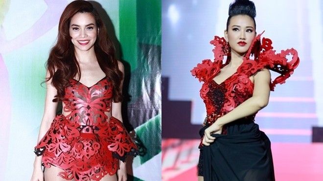 Maya phủ nhận mặc váy 'nhái' Hồ Ngọc Hà