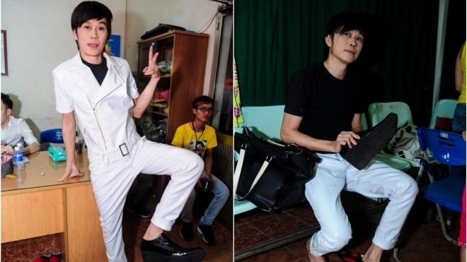 Hoài Linh 'chơi nổi' mang giày 1 tấc rưỡi lên sân khấu