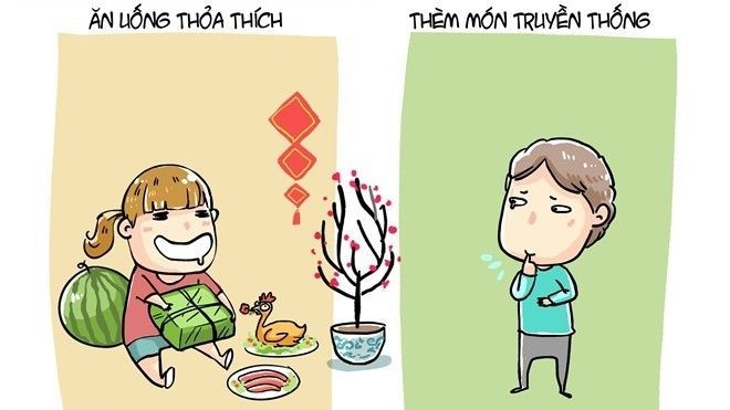 Tết đoàn viên và Tết xa nhà khác nhau như thế nào?