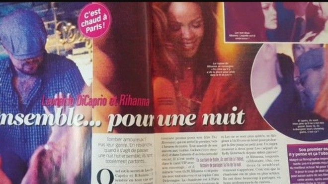 Leonardo DiCaprio khóa môi nồng nàn Rihanna ở hộp đêm