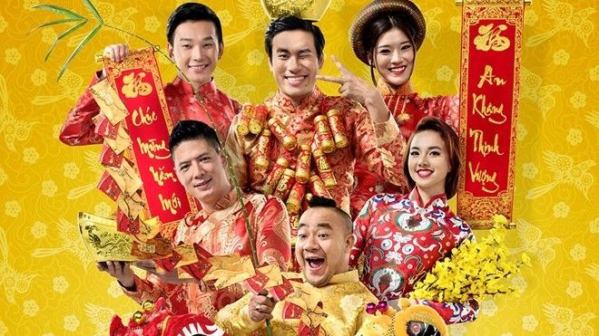 Vàng tươi, đỏ rực sắc xuân trong bộ poster Tết 'Lộc Phát'
