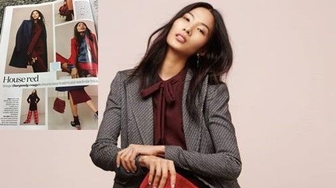 Hoàng Thùy là mẫu Việt đầu tiên xuất hiện trên Elle UK