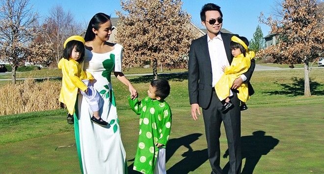MC Huyền Ny đón Tết sớm cùng gia đình nhỏ tại Mỹ