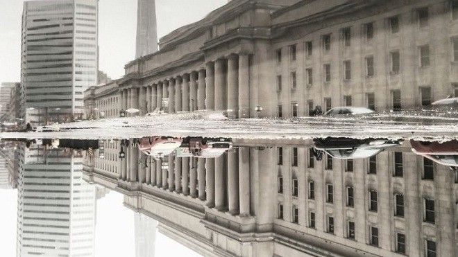 Kinh ngạc nhiếp ảnh gia biến vũng nước thành tấm gương thần kỳ