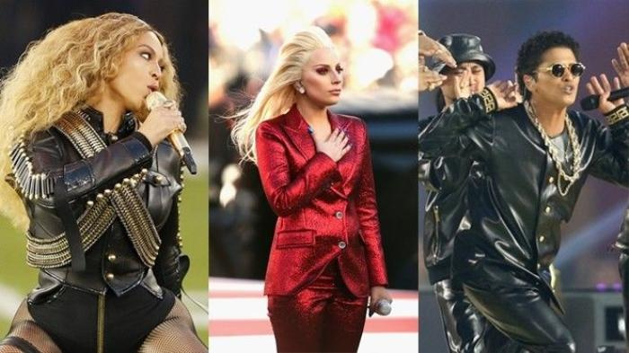 Lady Gaga hát Quốc ca, Beyonce kết hợp không tưởng cùng Bruno Mars tại Super Bowl