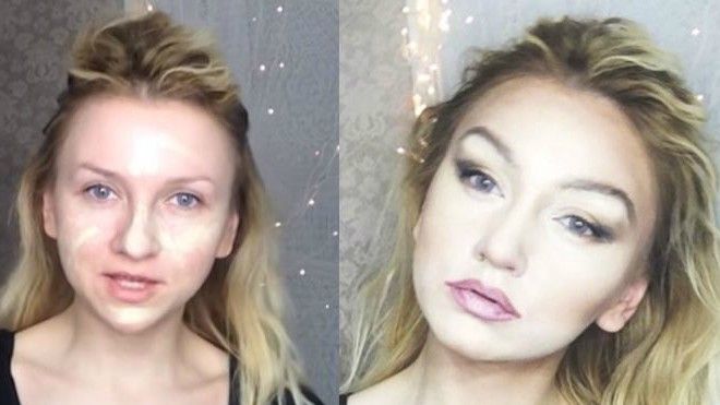 Cô gái Nga giống hệt Gigi Hadid chỉ sau vài bước trang điểm