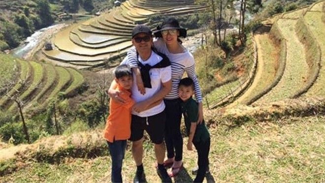 Hoa hậu Hà Kiều Anh cùng chồng con du lịch xuyên Việt