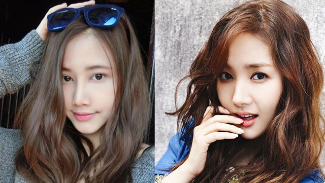 Giật mình trước sự giống nhau giữa bạn gái Tiến Dũng và Park Min Young