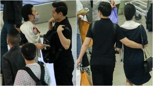 Ông Cao Thắng ôm eo tình tứ Đông Nhi ở sân bay
