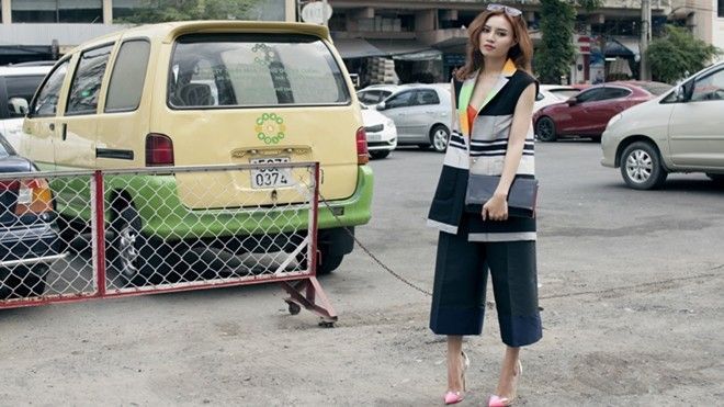 Ninh Dương Lan Ngọc phá cách trẻ trung với combo sắc màu