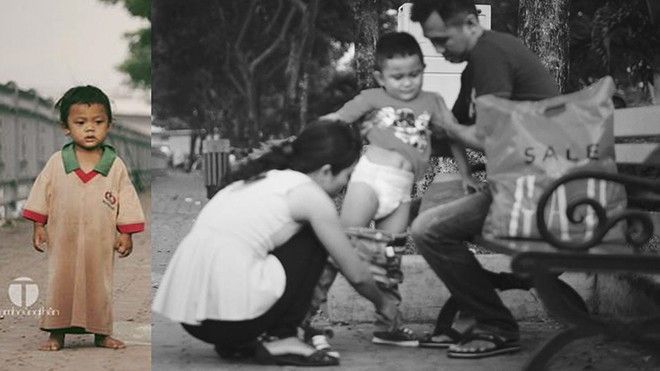 Bạn sẽ phải chạnh lòng trước ánh mắt ngây thơ của em bé nghèo này