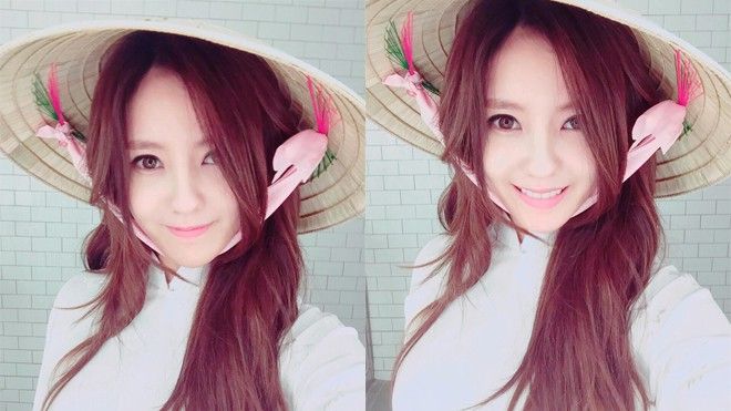Hyomin (T-ara) hóa 'mỹ nhân áo dài', háo hức đến Việt Nam