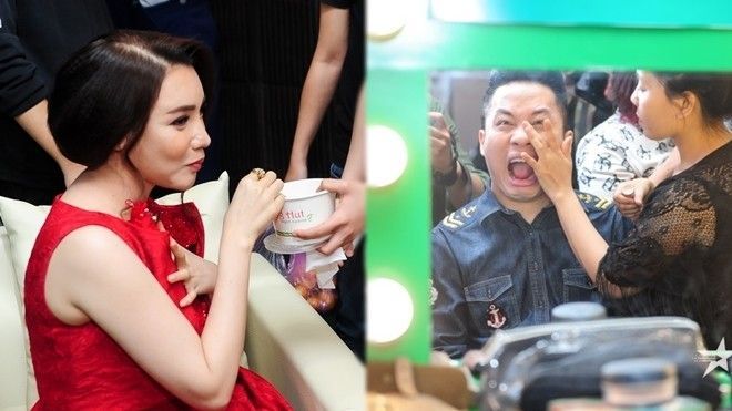 Nhân tố bí ẩn: Tùng Dương pha trò, Hồ Quỳnh Hương ăn vội trong hậu trường Vòng Hội ngộ