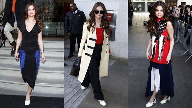 Selena Gomez thay 5 bộ trang phục trong vài giờ đồng hồ