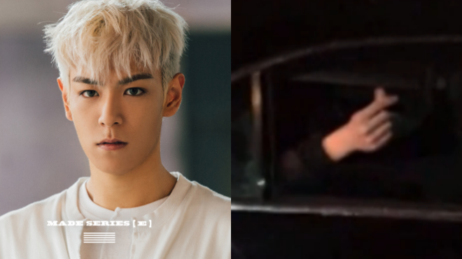 Phản cảm hành động T.O.P ném tàn thuốc ra khỏi xe trước mặt fan