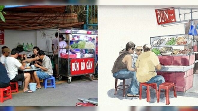 Ngỡ ngàng Sài Gòn khác lạ giữa đời thực và qua tranh của họa sĩ Anh