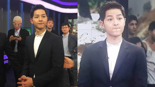 Song Joong Ki siêu hot xuất hiện trên sóng thời sự quốc tế