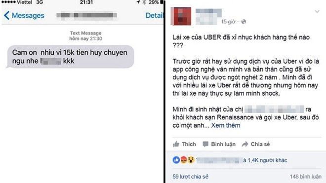 Khách hàng ‘tố’ bị tài xế Uber chửi 'ngu', phân biệt vùng miền